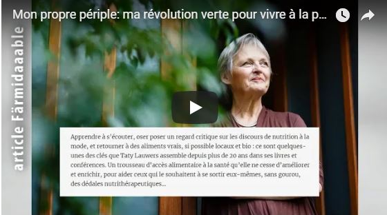 Mon propre périple: ma révolution verte pour vivre à la première personne